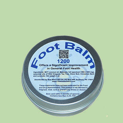 Bee Well CBD Foot Balm — Full-Spectrum CBD and Essential Oils for Foot Care and Comfort