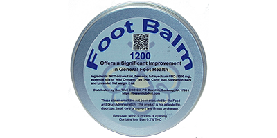 Foot  Balm CBD anti fungal improves general foot health