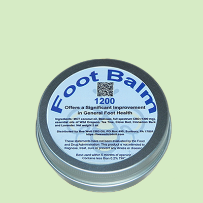 Foot Balm - green background