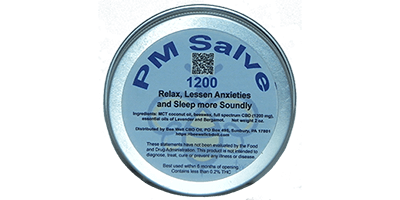 PM Salve CBD Relax Lessen Anxieties Sleep more Soundly 