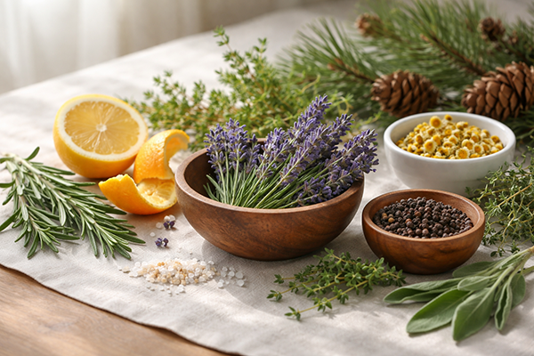 Aromatic Natural Ingredients Arrangement