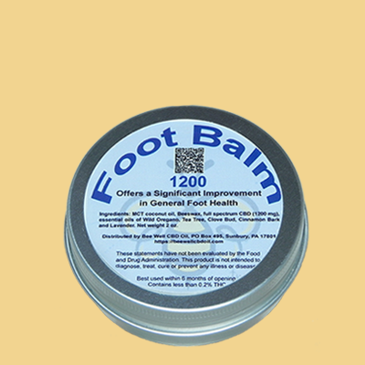 Foot Balm - sand background
