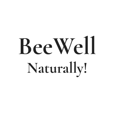Bee Well Logo - charcoal, transparent background